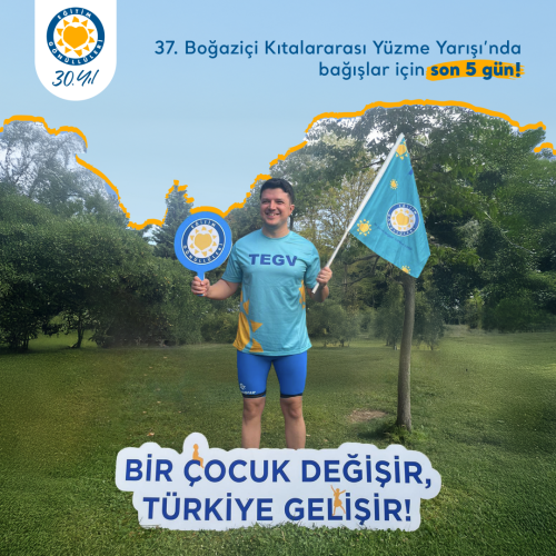 37. Boğaziçi Kıtalararası Yüzme Yarışı TEGV Kampanyası içerik görseli.